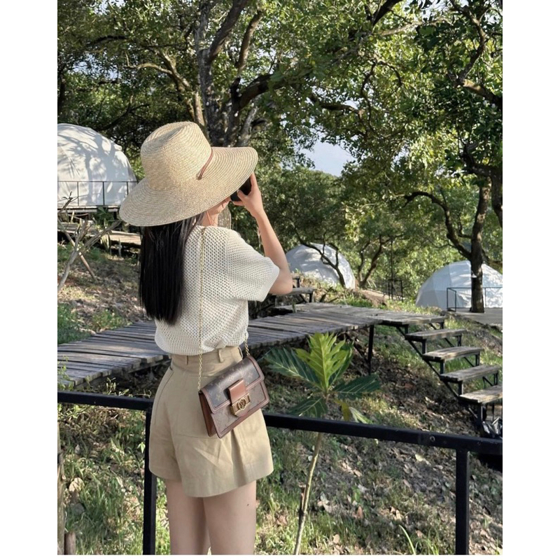 SET 3 MÓN KHOÁC TRẮNG KÈM CROP 2 DÂY TRẮNG