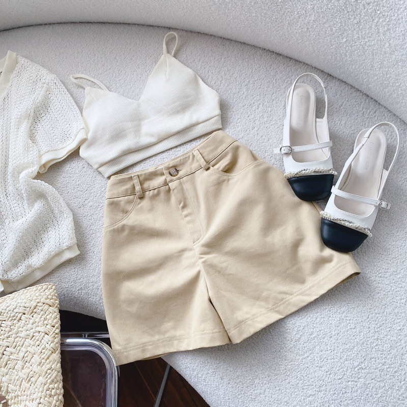 SET 3 MÓN KHOÁC TRẮNG KÈM CROP 2 DÂY TRẮNG