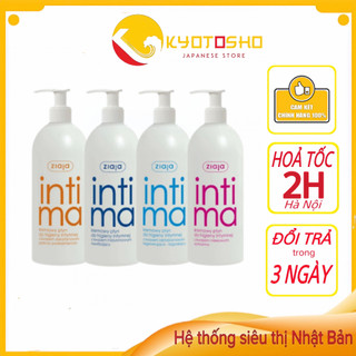 Dung dịch vệ sinh phụ nữ Intima Ziaja , Dung dịch vệ sinh vùng kín gel phụ khoa giảm ngứa mùi hôi khí hư 200 - 500ml