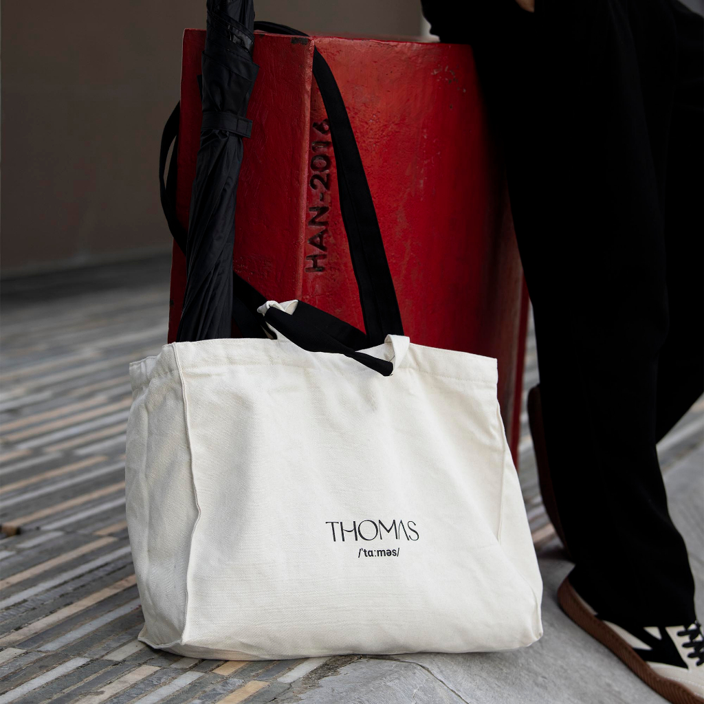 Thomas tote bag vải Canvas cao cấp chính hãng Thomas Stu