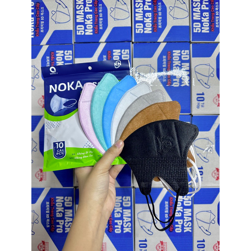Khẩu Trang 5D Giấy Kháng Khuẩn NoKa
