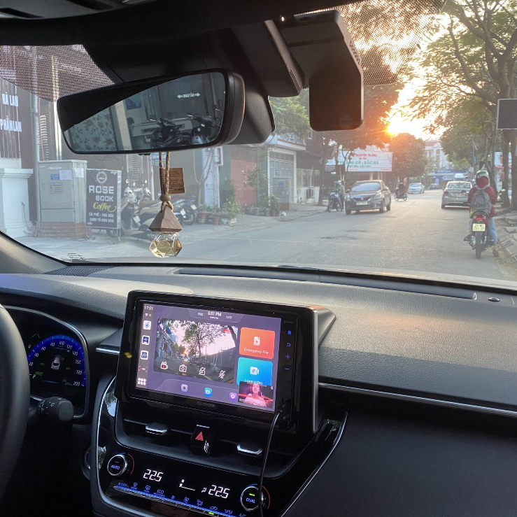 Bộ Android Box Tích Hợp Camera Hành Trình Model CarPlay HC4 Dẫn Đường Cá Nhân Hóa Màn Hình Android Thông Minh