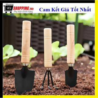 Bộ 3 cuốc xẻng mini dễ thương tiện lợi, bộ cuốc xẻng 3 chi tiết, thích hợp cho chăm sóc cây cảnh, cuốc xẻng mini