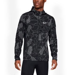 Áo khoác nike men's running essential printed graphic jacket - black
