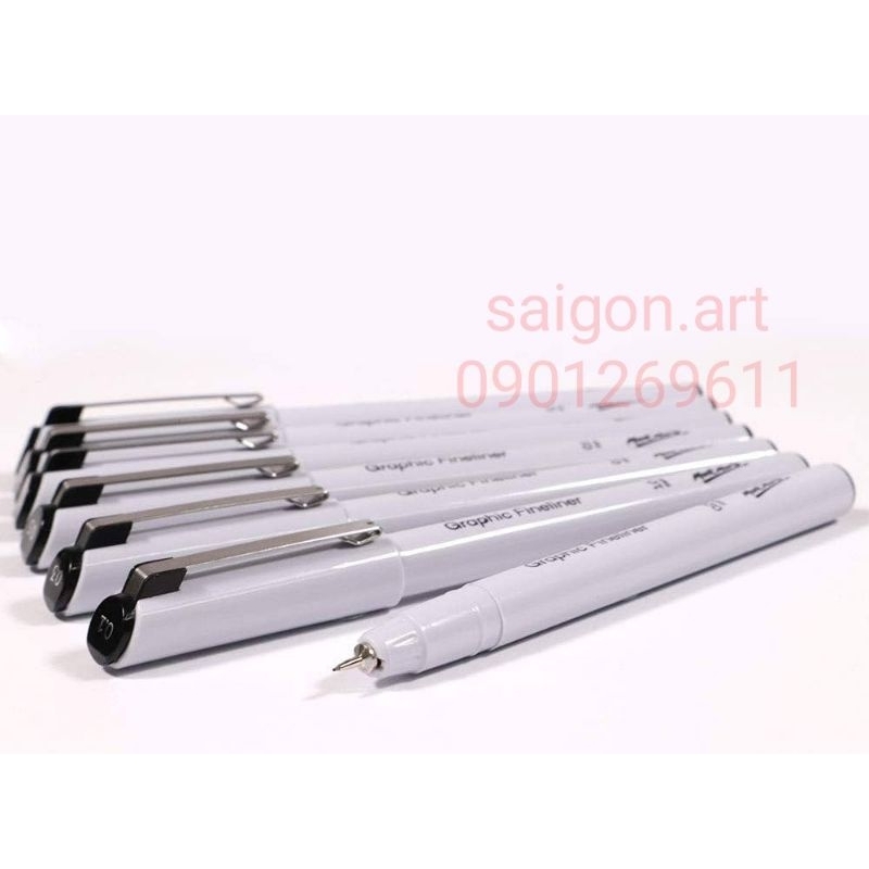 Bút Line Đi Nét Vẽ Tranh Truyền Thần Graphic Fineliners Mont Marte