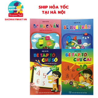 Sách - Combo Bé Học Vần, Bé Học Toán và Bé Tập Tô Chữ Cái, Bé Tập Tô Chữ Số ( Đặng Thị Trà )