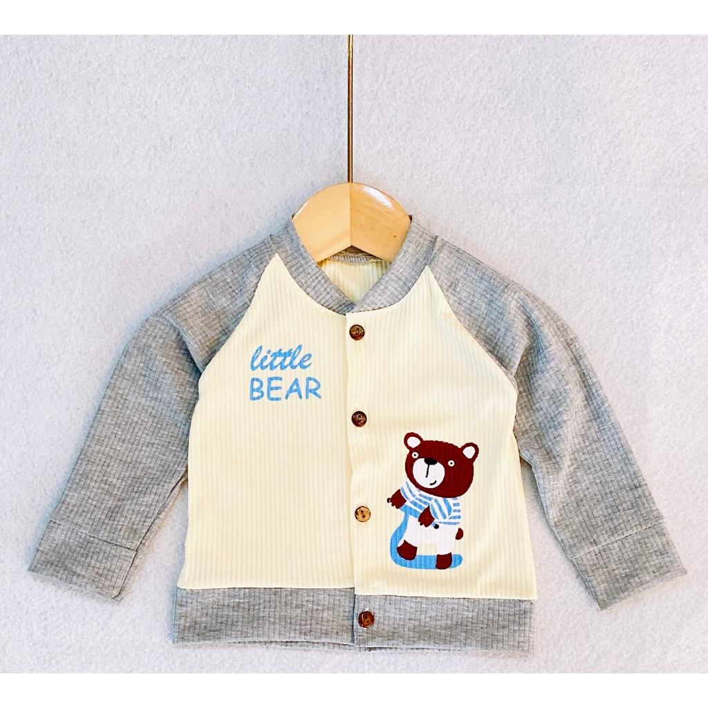 Áo khoác tăm dáng bomber cho bé trai, bé gái