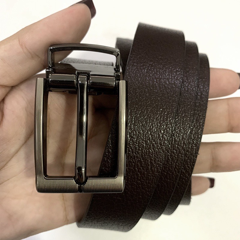 Thắt Lưng Nữ Da Bò Khóa Cài Kim Phong Cách Thời Trang Cao Cấp Cho Phái Nữ Màu Nâu