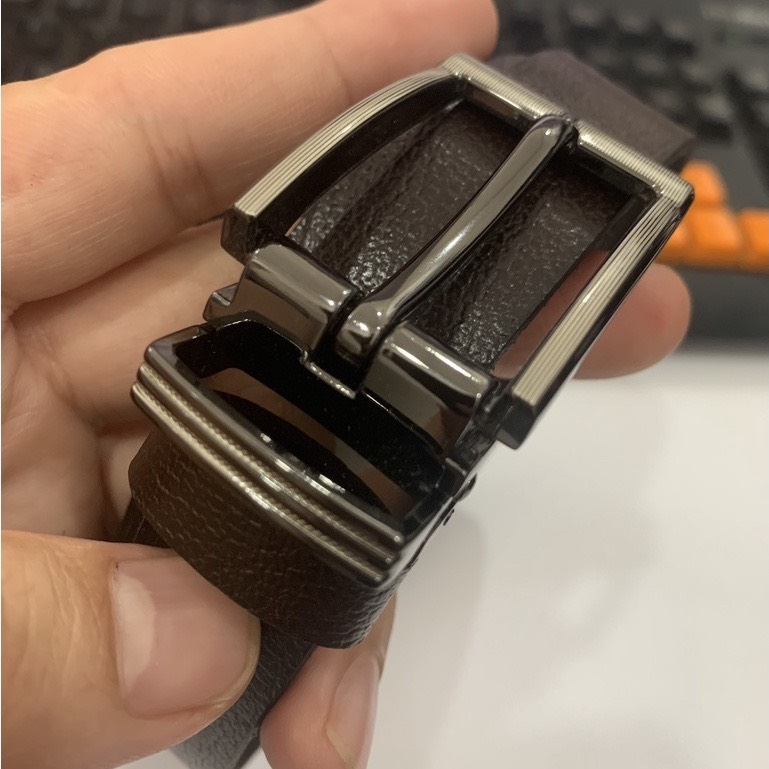 Thắt Lưng Nữ Da Bò Khóa Cài Kim Phong Cách Thời Trang Cao Cấp Cho Phái Nữ Màu Nâu