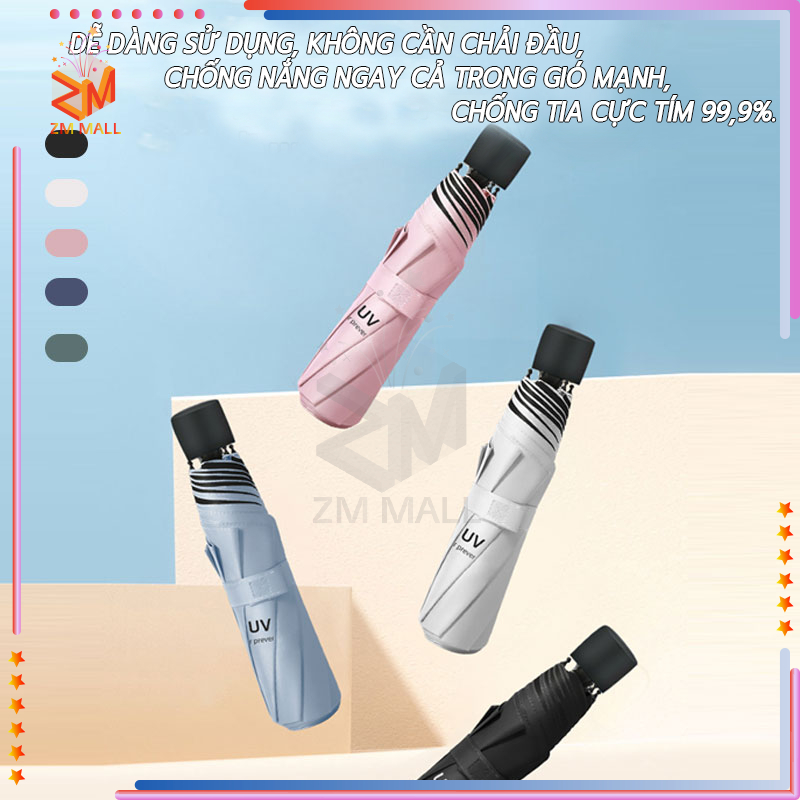 Dù Che Mưa Ngăn Nắng Ngăn Tia UV,ô che nắng,dù gấp gọn hình UV,che mưa ô dù có lớp chống tia UV bảo vệ da