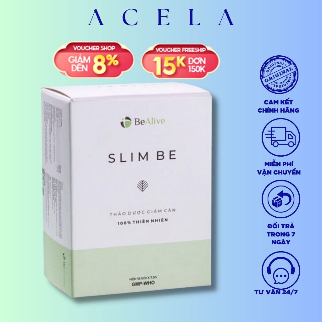 Trà giảm cân SLIM BE của BEALIVE giúp giảm 2 đến 3 kí sau 15 ngày