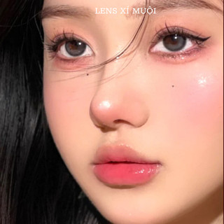 Lens Mắt Màu Xám Có Viền Giãn Vừa