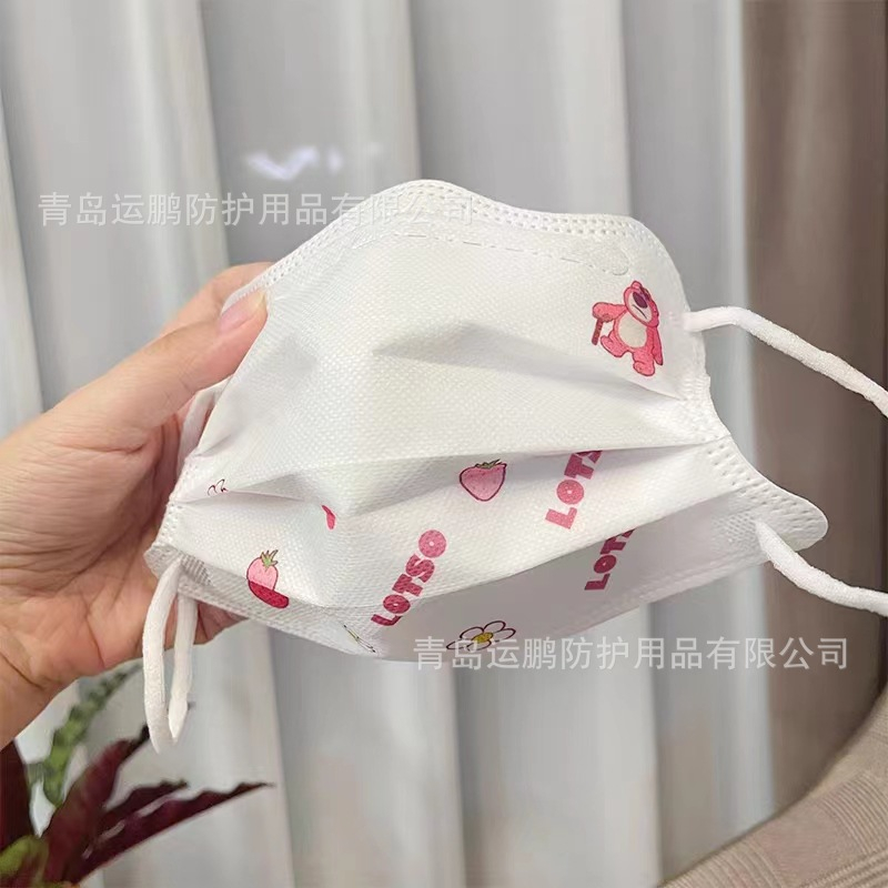 Khẩu trang cute con cua in hình họa tiết đáng yêu,  kháng khuẩn dầy dặn hot trend Trung Quốc