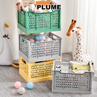  giỏ đựng đồ hộp lưu trữ nhựa công suất lớn có thể gập lại công suất lớn có thể gập lại 20L rổ đựng đồ 