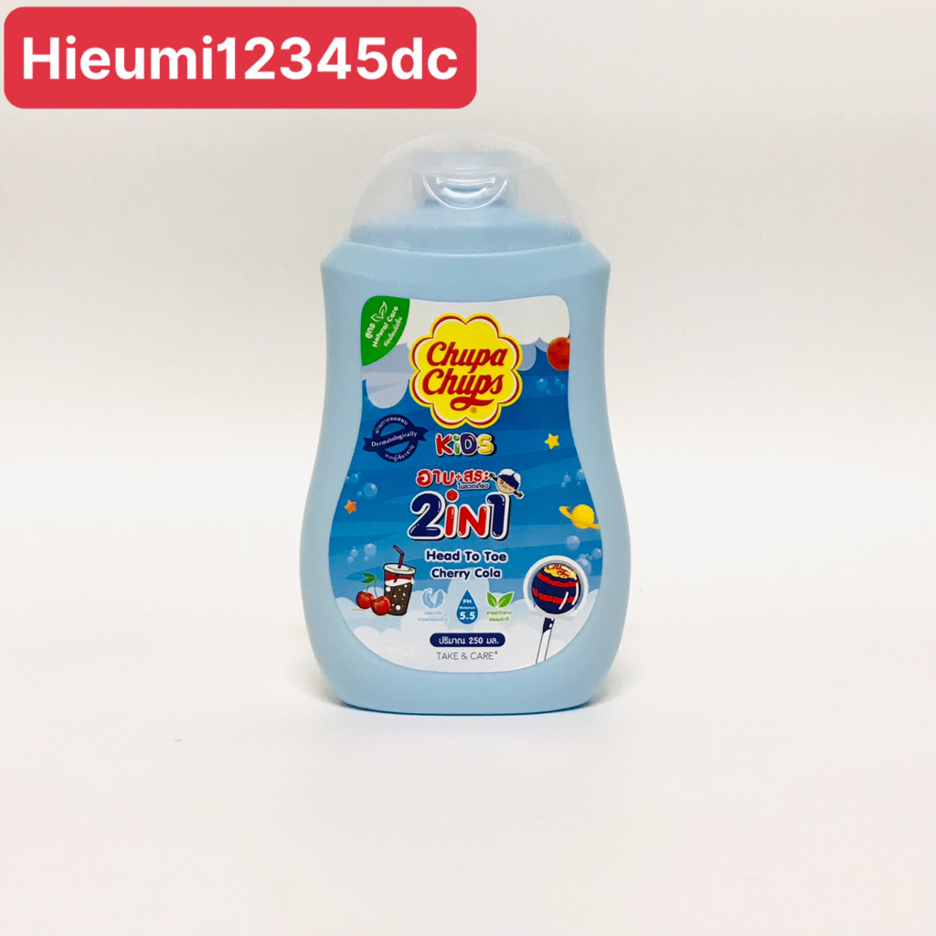 Sữa Tắm Gội Toàn Thân Cho Bé Chupa Chups Kids Thái Lan 250ml