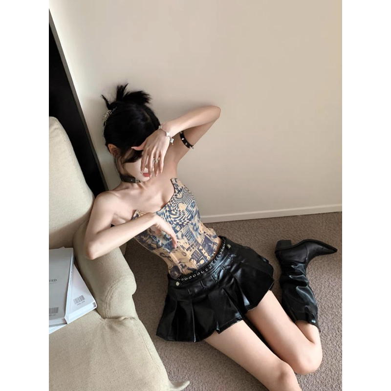 TKLIHN Set váy quây CÁ TÍNH hot TREND 2023 áo quây CORSET hoạ tiết FASHIONITA CÁ TÍNH