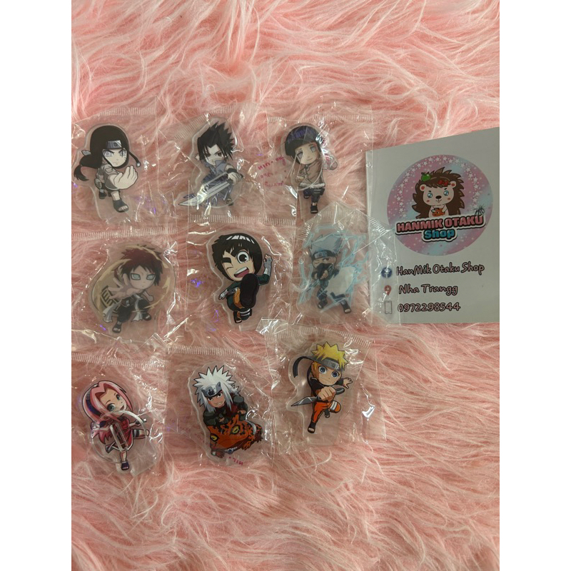 Set 9 bé Standee Mini Naruto