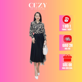 Áo sơ mi cao cấp họa tiết gợn sóng Cezy A01