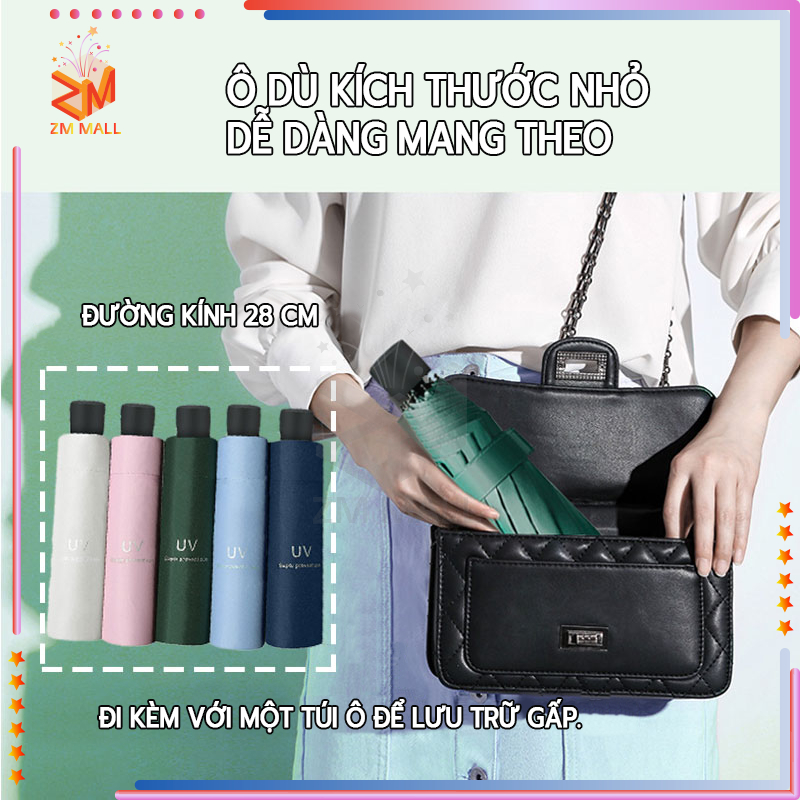 Dù Che Mưa Ngăn Nắng Ngăn Tia UV,ô che nắng,dù gấp gọn hình UV,che mưa ô dù có lớp chống tia UV bảo vệ da
