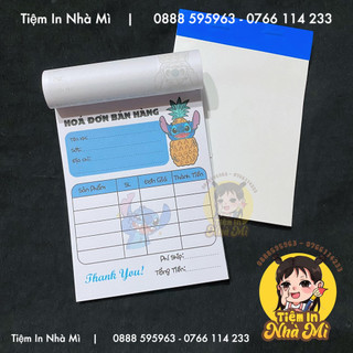Hoá đơn A6 mẫu Stitch