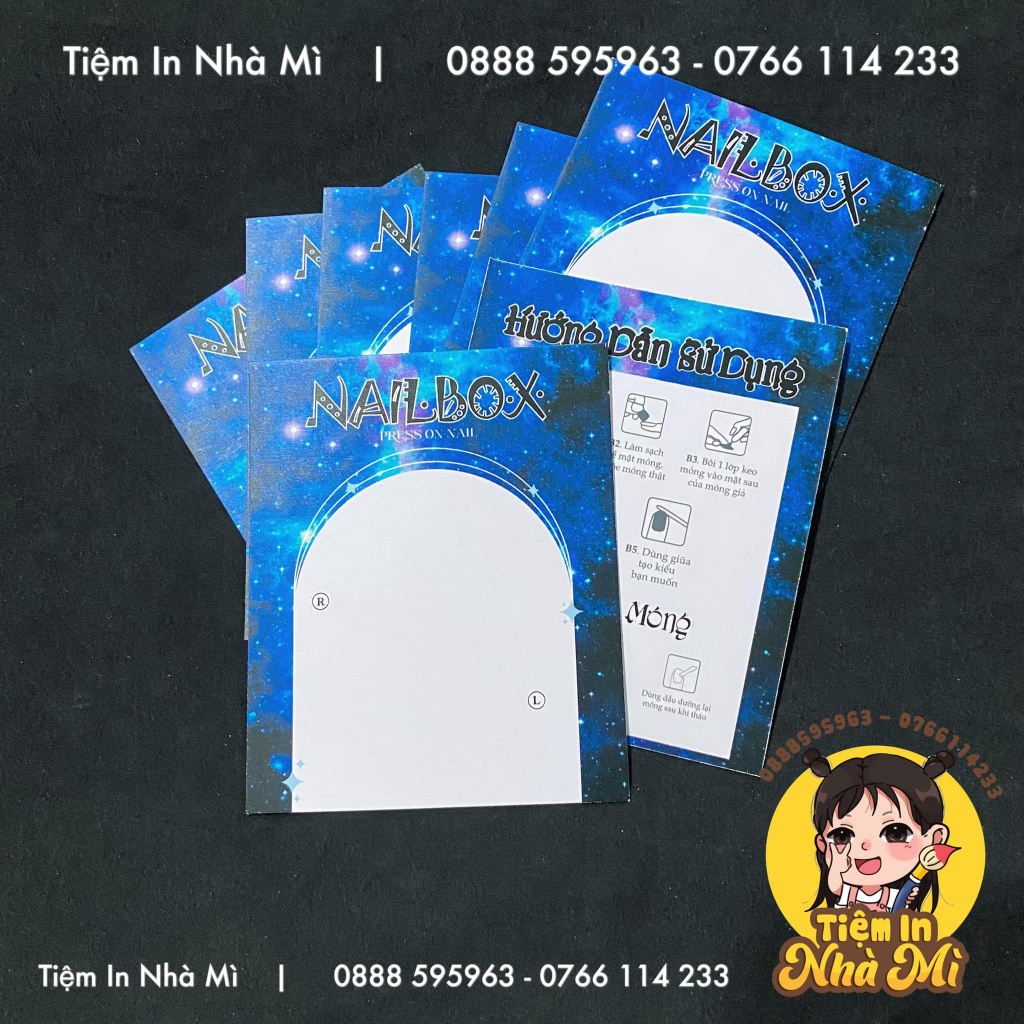 Bìa dán nailbox Mẫu Galaxy