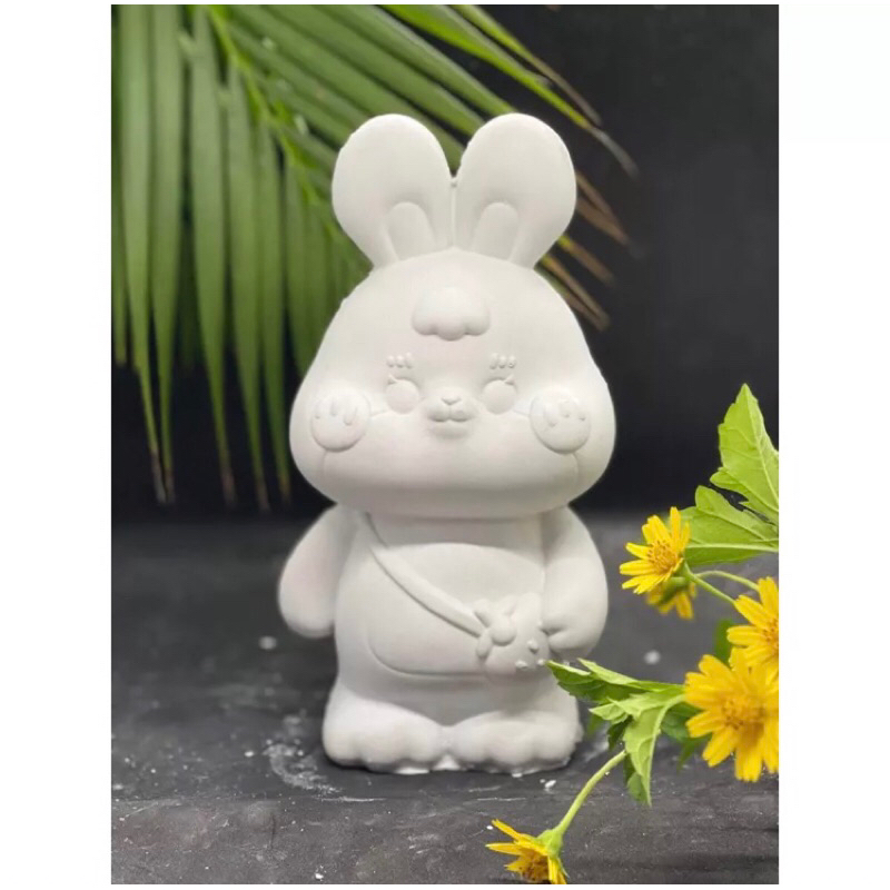 Tượng tô màu thỏ đáng yêu size to 15-25cm