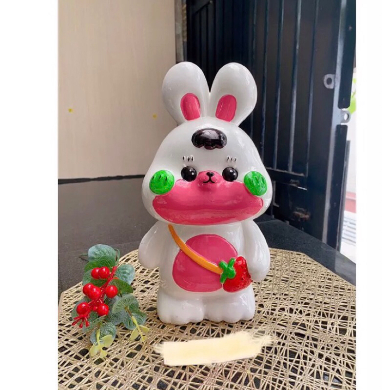 Tượng tô màu thỏ đáng yêu size to 15-25cm