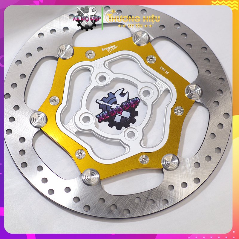 Đĩa Oversize khoen inox hàng chất lượng 267mm