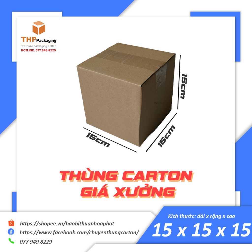 15x15x15 thùng giấy carton