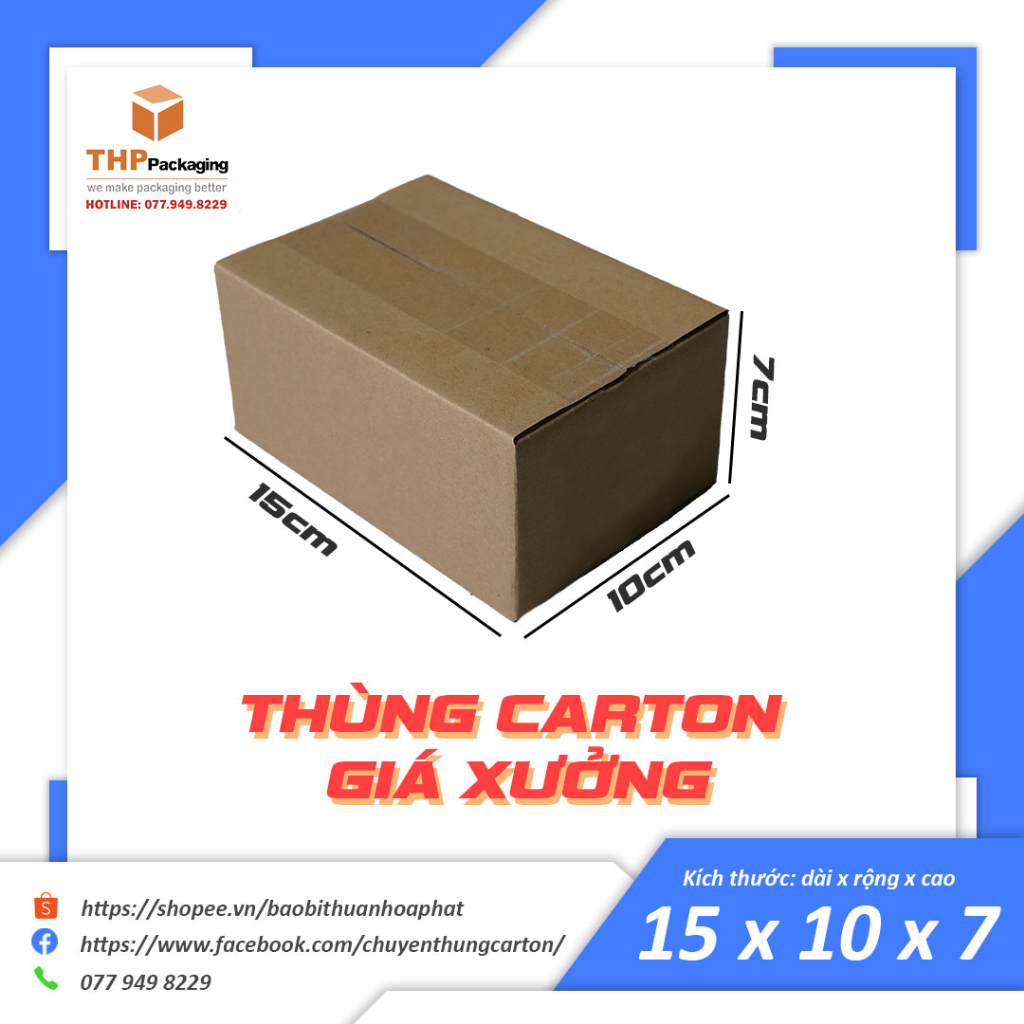 15x10x7 thùng giấy carton
