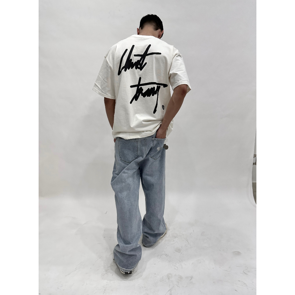 ÁO THUN BIG SS white CHUOTTRANG