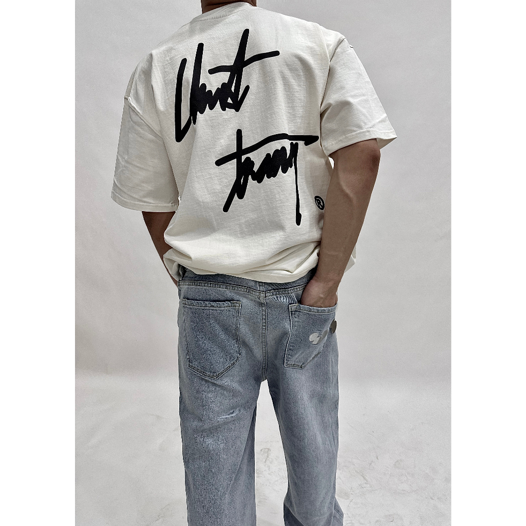 ÁO THUN BIG SS white CHUOTTRANG