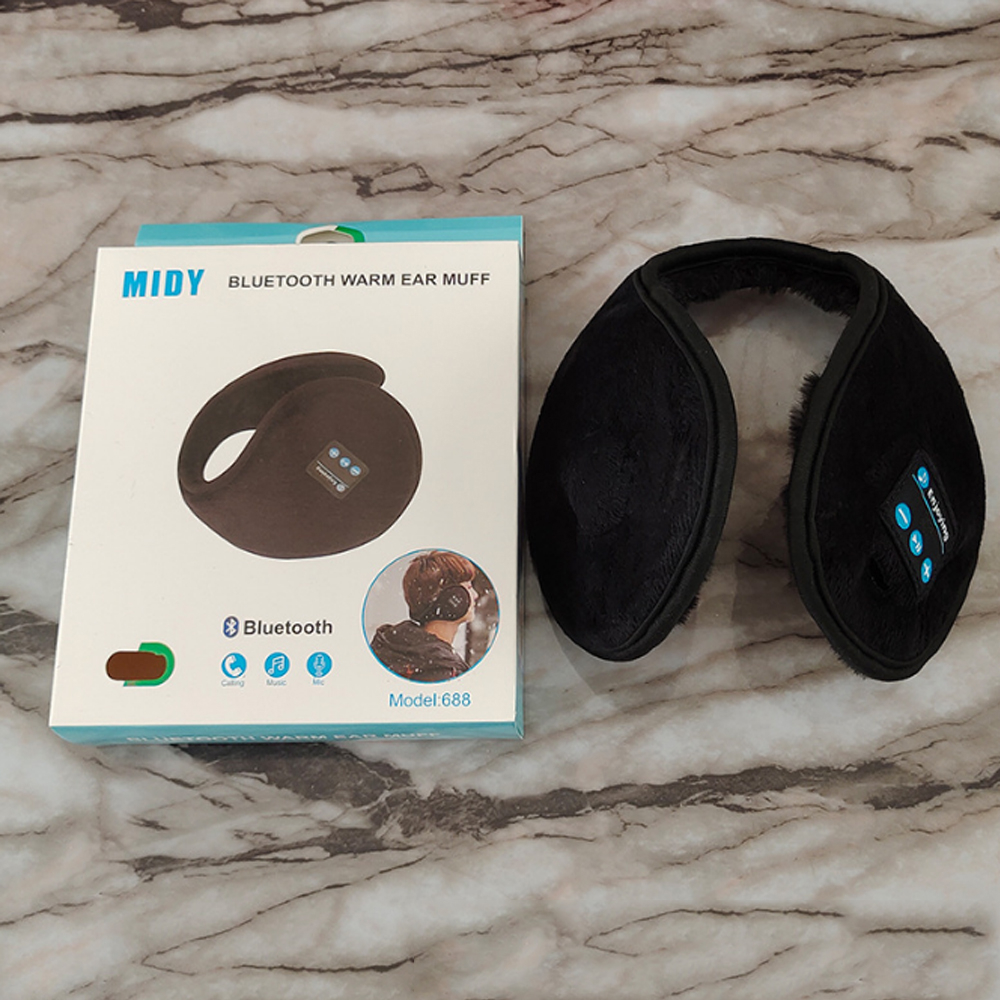 Bịt Tai Giữ Ấm Kiêm Tai Nghe Mic Đàm Thoại, Chụp Tai Bông Giữ Ấm Mùa Đông Có Kết Nối Bluetooth Nghe Nhạc KORESPORT