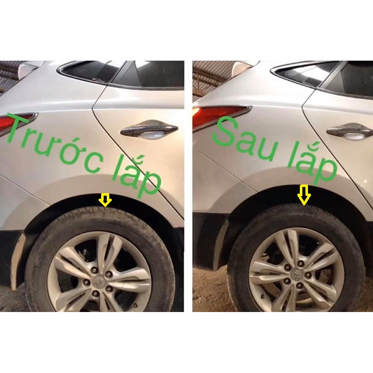 Giảm chấn xe Innova _ Bộ 1 cặp cao su đúc nguyên khối chất lượng cao giúp giảm sóc nâng gầm xe dành cho bánh sau