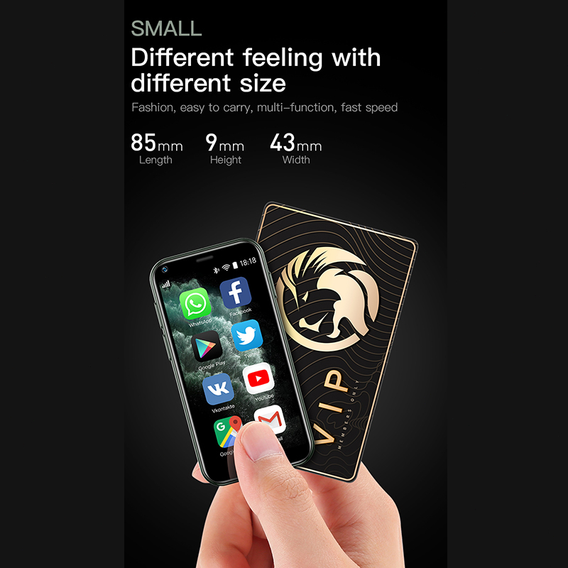 XS11 Chính Hãng 100% điện thoại di động 2.5 inch Full HD hỗ trợ 2 thông minh SIM 4G Android chơi game