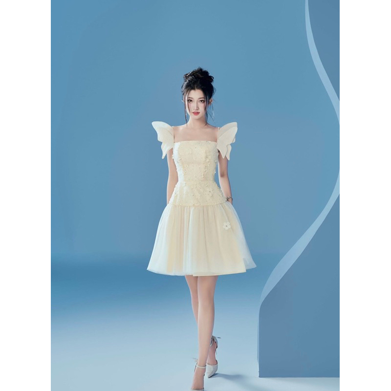 Váy tiểu thư cánh tiên đính kết thủ công Estella Clothes | Váy Cover