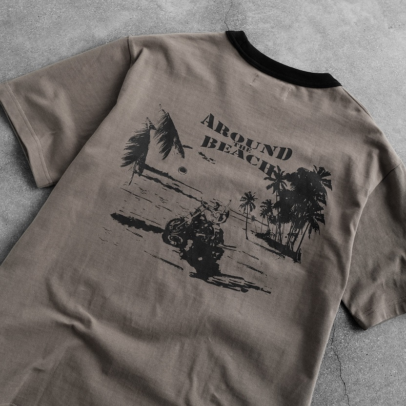 Áo thun nam nữ oversize CANDLES MOTOR T-SHIRT hình in hai mặt sắc nét chất liệu cotton 100% 280gsm