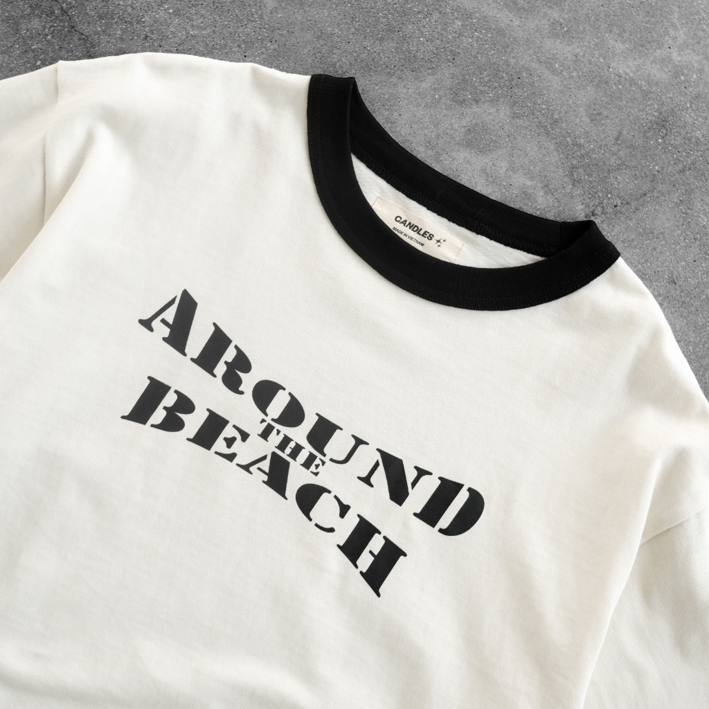 Áo thun nam nữ oversize CANDLES MOTOR T-SHIRT hình in hai mặt sắc nét chất liệu cotton 100% 280gsm