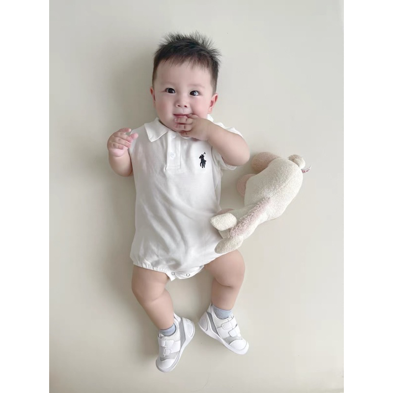 Body polo thêu ngựa cho bé trai bé gái 3-12kg HÀNG ĐẸP LOẠI 1 body cổ polo cho bé