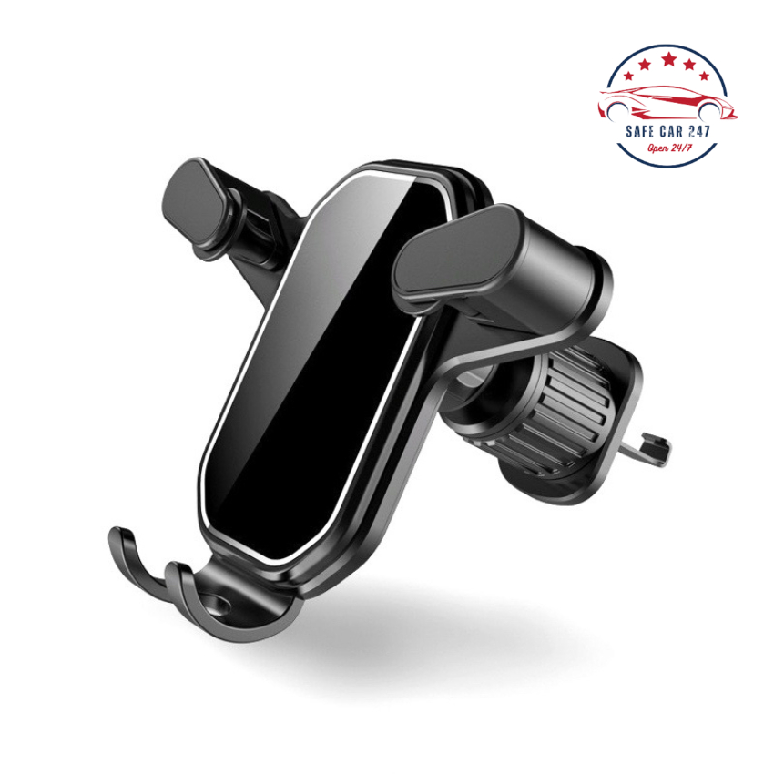 Giá đỡ điện thoại gắn cửa gió điều hòa có móc cài siêu chắc chắn, mặt sần xoay 360 tiện lợi, chất liệu bền bỉ NaduCar