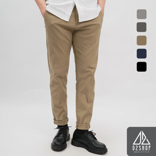 Quần kaki dài D2shop, quần dài nam vải kaki, màu đen, bò, xám đậm, xám nhạt, xanh đen [A-3017]