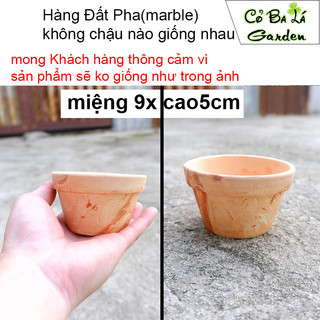 Chậu Đất Nung Lùn Đât pha,Đất Loang,marble