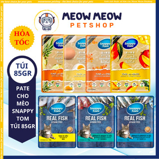 Pate cho mèo Snappy Tom | Gói 85Gr | Thức ăn dinh dưỡng cho mèo.