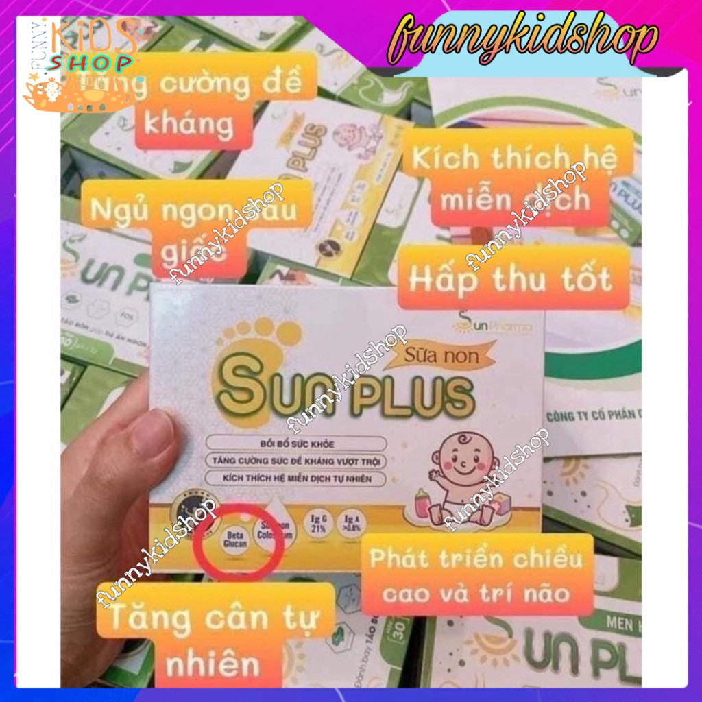 Men hữu cơ Sunplus + Sữa non Sunplus  bổ sung chất xơ, bé hết táo bón- Tăng sức đề kháng nuôi con nhàn tênh