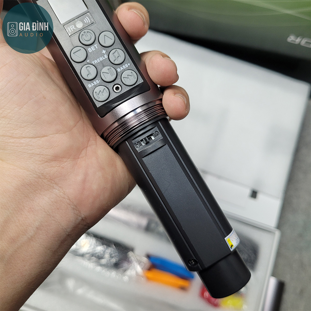 Micro không dây đa năng MTK 1A+ NEW - Tích hợp chỉnh bass, treble, echo ngay trên thân mic