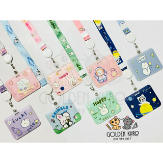 Thẻ đeo bảng tên dễ thương kèm dây đeo co rút thông minh