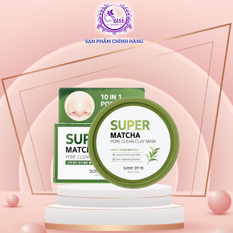 Mặt Nạ Đất Sét Some By Mi Super Matcha Pore Clean Clay Mask 100g