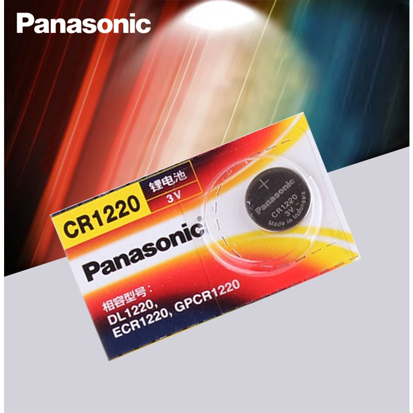 VỈ 5 VIÊN PIN CMOS PANASONIC 1220 MÀU ĐỎ-HT