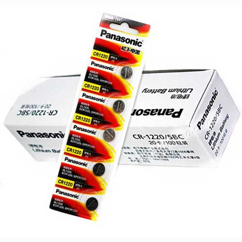 VỈ 5 VIÊN PIN CMOS PANASONIC 1220 MÀU ĐỎ-HT