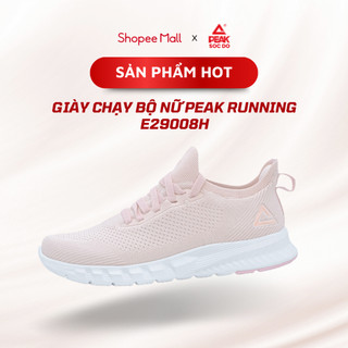 Giày chạy bộ thể thao nữ sneaker peak sóc đỏ running e29008h